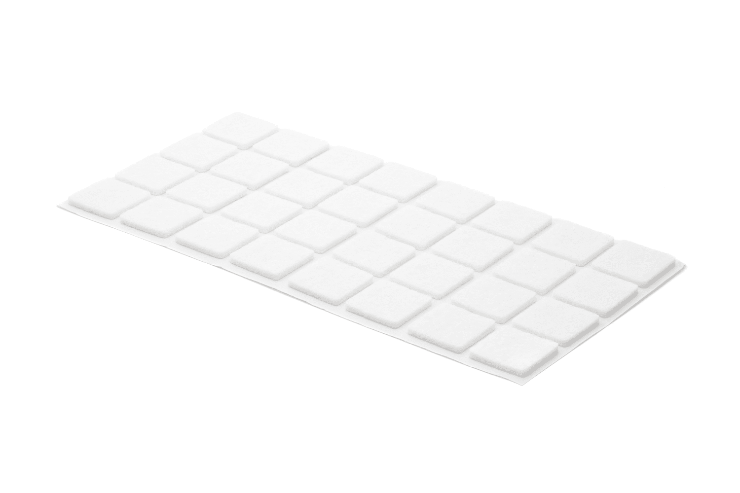 Klebefilz weiß quadratisch - 3,5mm dick