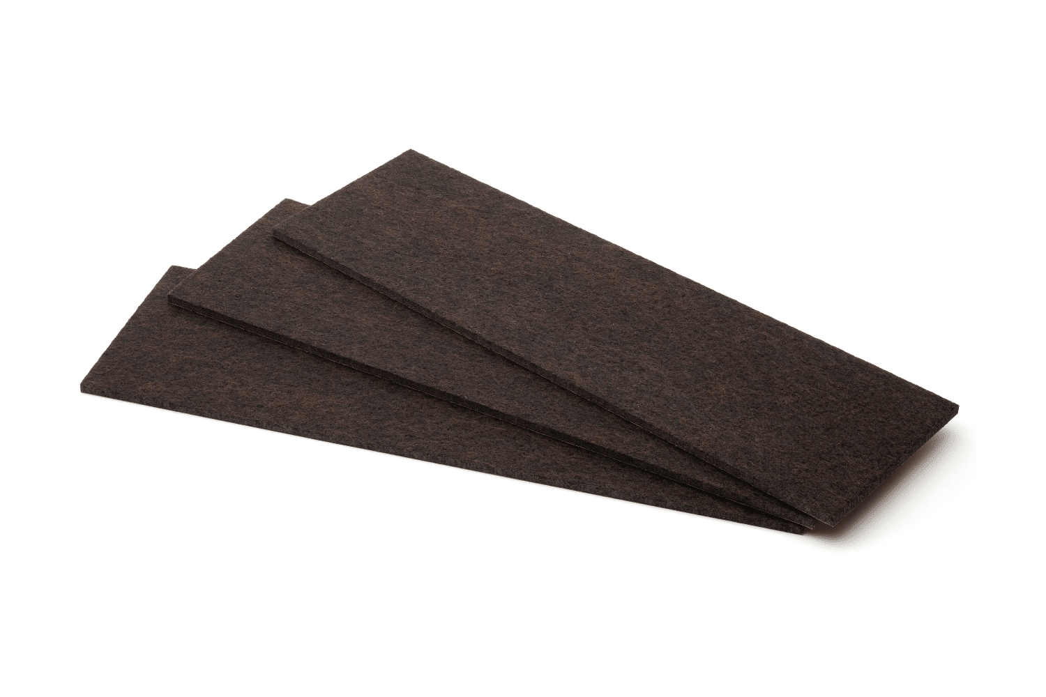 Selbstklebender Filzstreifen 100cm x 10cm - Braun