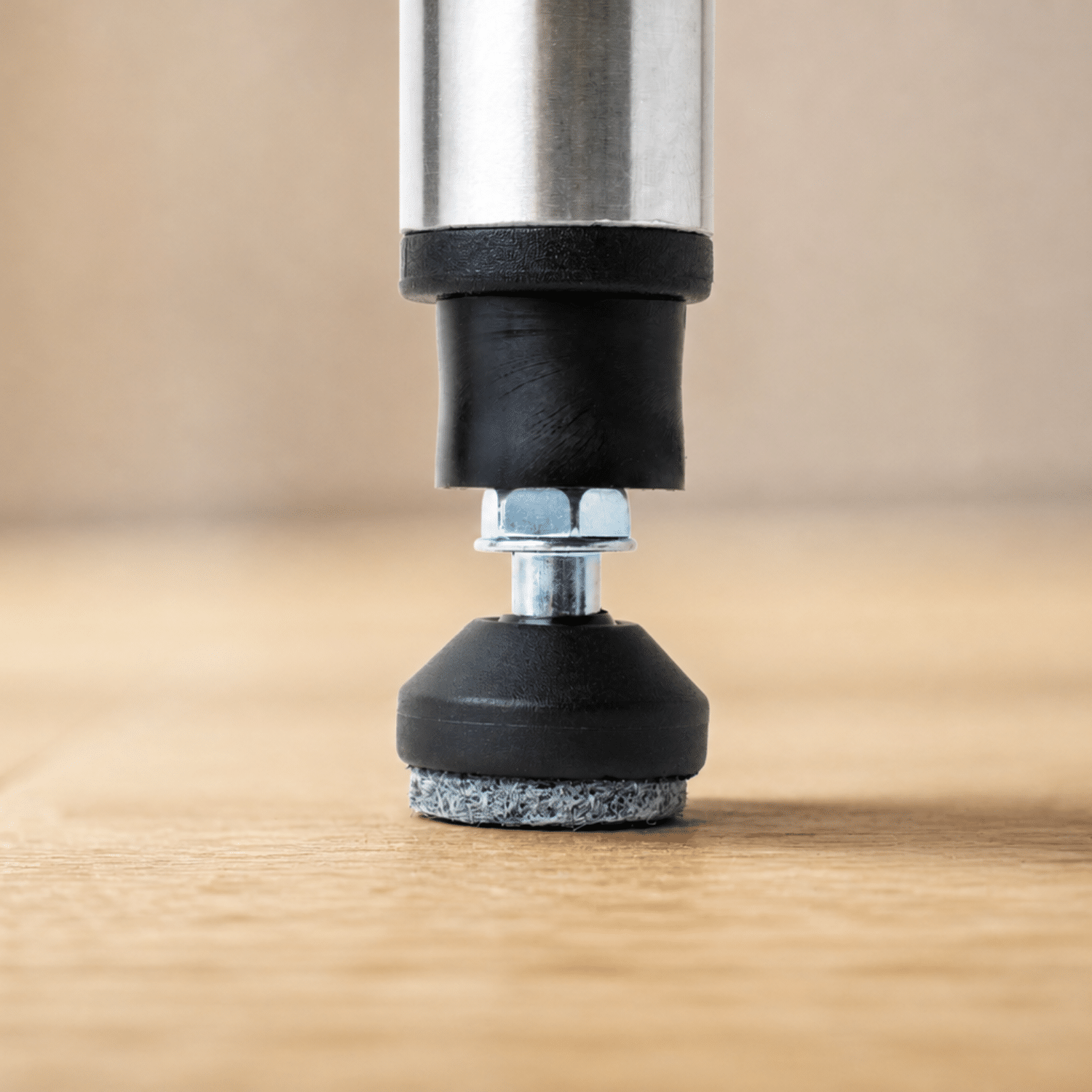 Stuhlbeinerhöhung mit Filz - 4,5cm - Rundes Bein