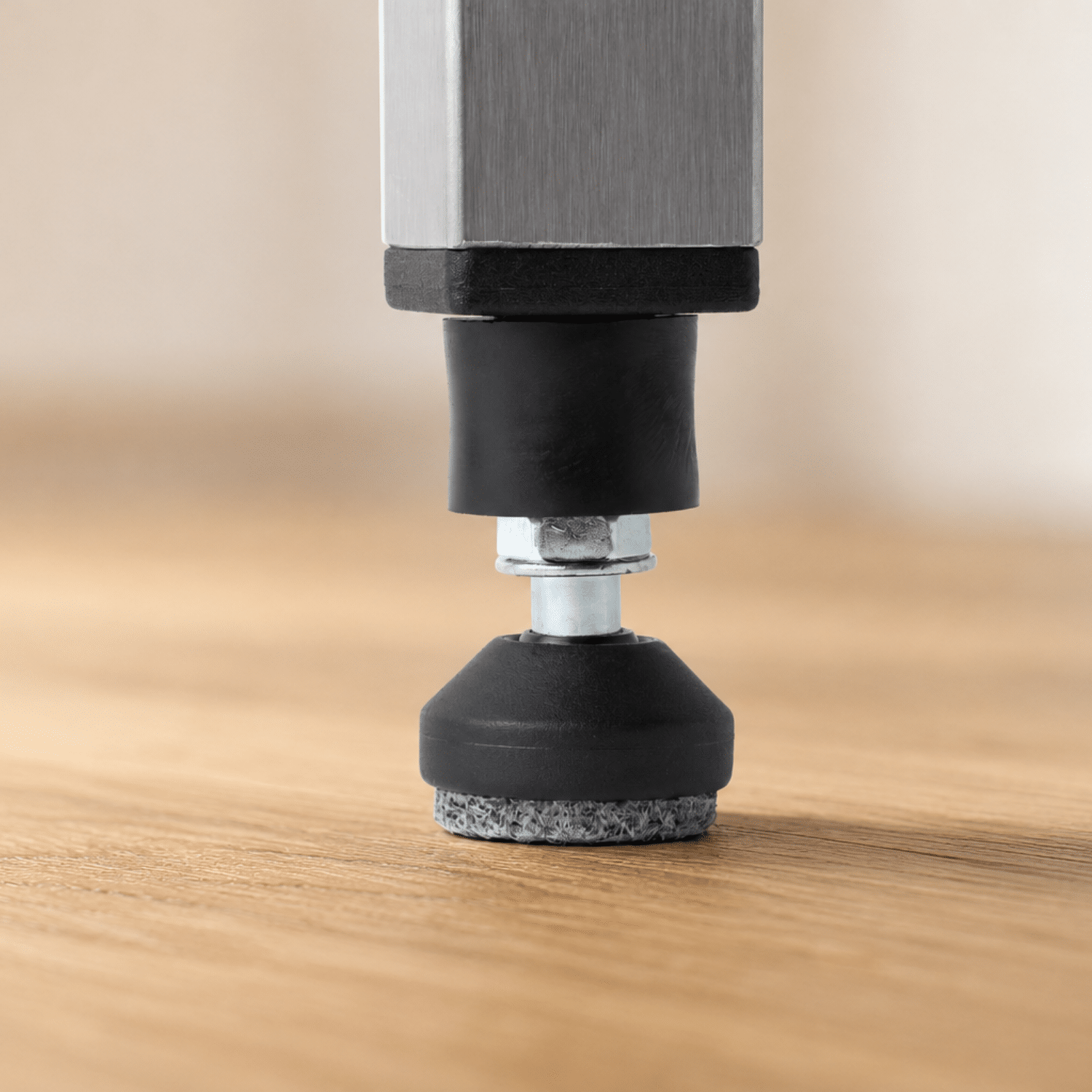 Stuhlbeinerhöhung mit Filz - 4,5cm - Vierkantbein