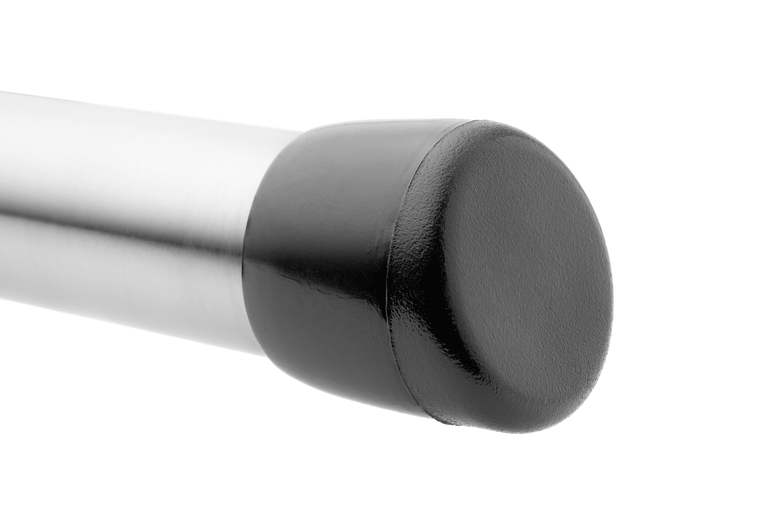 Stuhlkappe schräg schwarz mit stuhlbein - Stuhlgleitershop.de