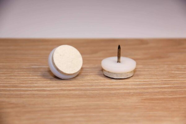 Glijnagel rond met gestijfd wolvilt (extra duurzaam)