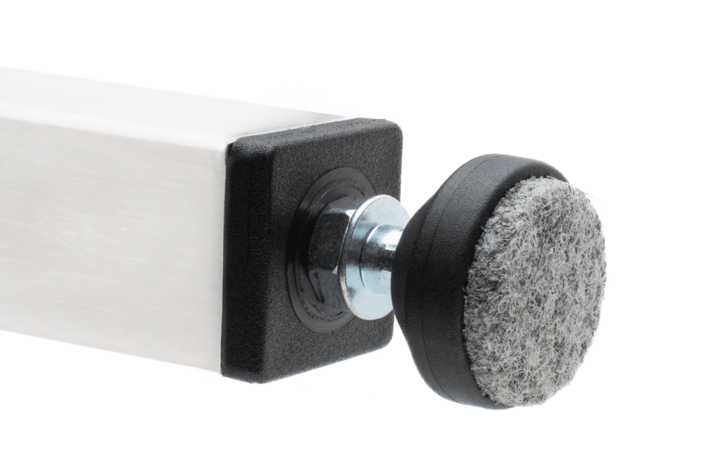 Stuhlbeinerhöhung mit filz - 3 cm - vierkantbein - mit stuhlbein